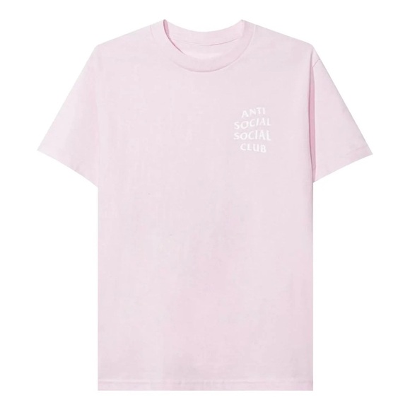 Anti Social Social Club Pair Of Dice Tee Shirt Humming Bird Light Pink Large - Picture 2 of 9